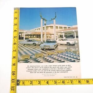 1975 DeVille LeBaron Continental Land Yacht 8" x 11" Print Ad Road Test Magazine
